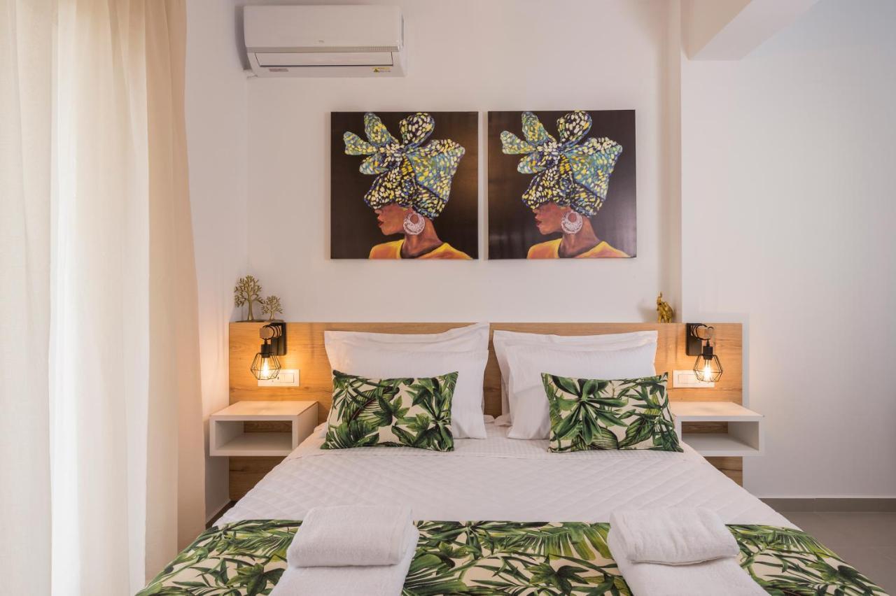 Indigo Blue Seaside Deluxe Apartments 基萨莫斯 外观 照片